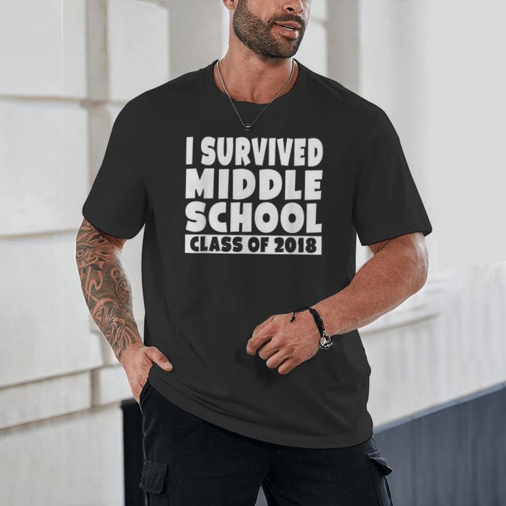 I Survived Middle School Class Of 2018 Graduation Unisex T-Shirt