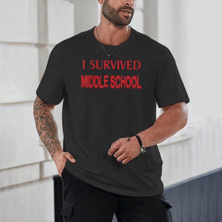 I Survived Middle School Graduation Shirt T-Shirt Unisex T-Shirt