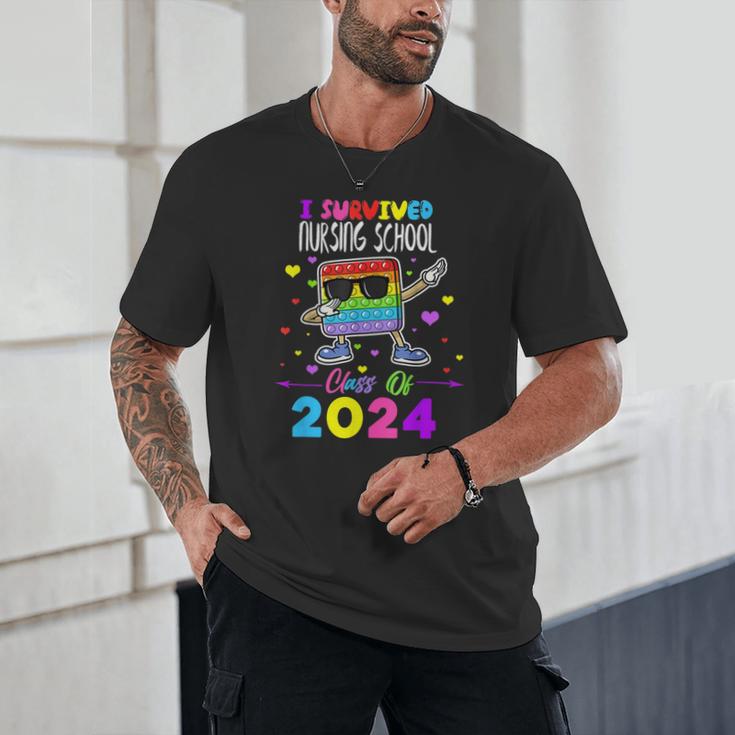 I Survived Nursing School Of 2024 Student Graduation 2024 Unisex T-Shirt