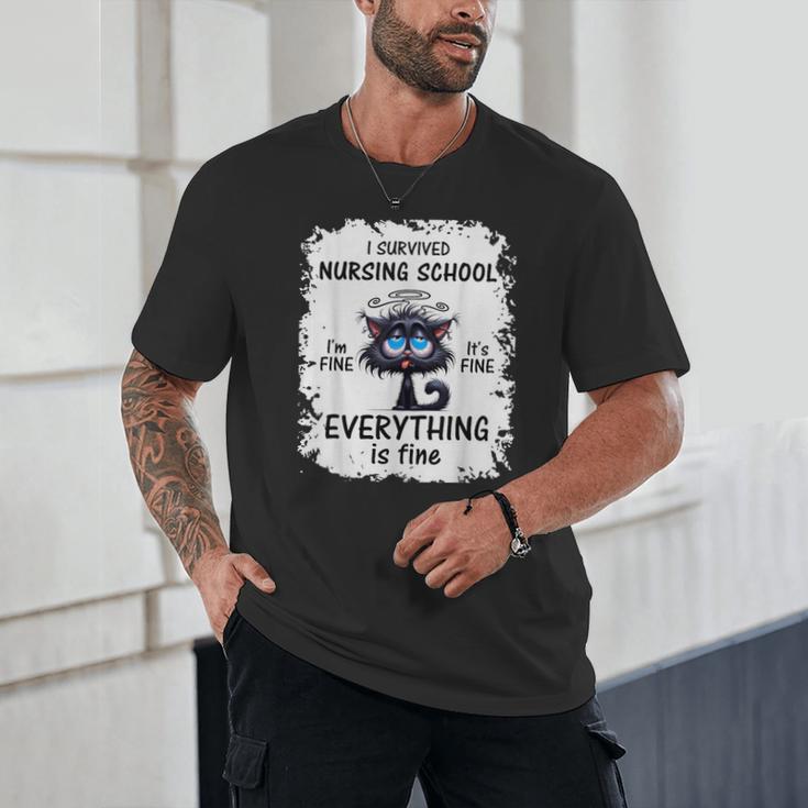I Survived Nursing School Graduation 2025 Unisex T-Shirt