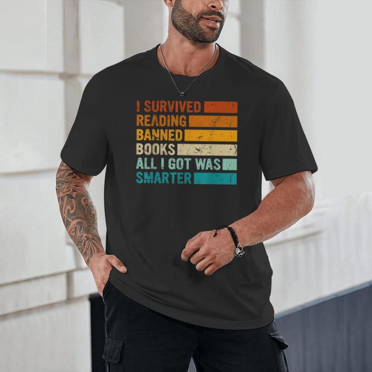 I Survived Reading Banned Books All I Got Was Smarter Unisex T-Shirt