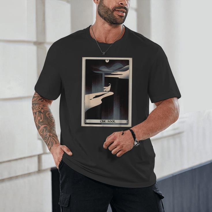 Tarot Cards Guide Book Esoteric Mysticism Clothing The Fool Tarot Card -Adults & Kids Small Short Sleeve Crew Neck Classic Fit Unisex T-Shirt
