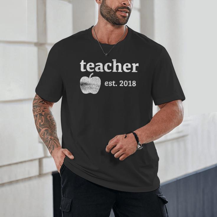 Teacher Est 2018 Vintage Graduation Unisex T-Shirt
