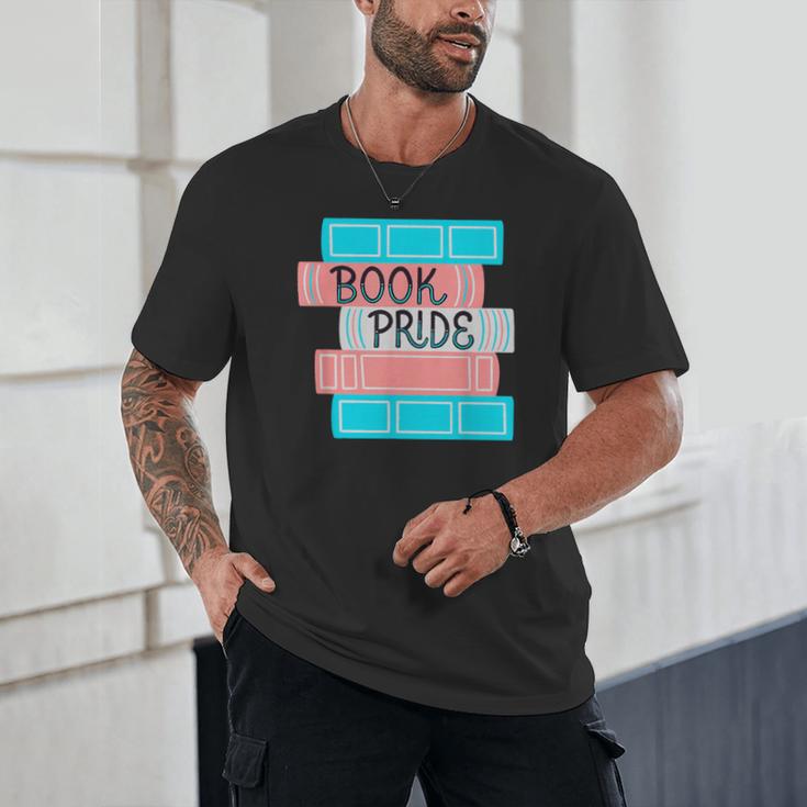 Threadless Grey Sky Chai Trans Book Pride Graphic Unisex T-Shirt