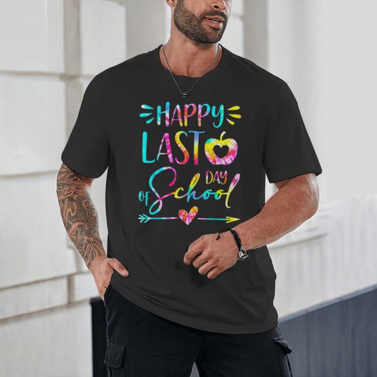 Tie Dye Happy Last Day Of School Graduation Teacher Student Unisex T-Shirt