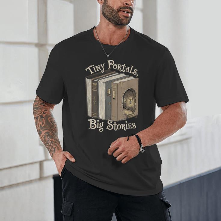 Tiny Portals Big Stories Book Nook Fantasy Gateway Unisex T-Shirt
