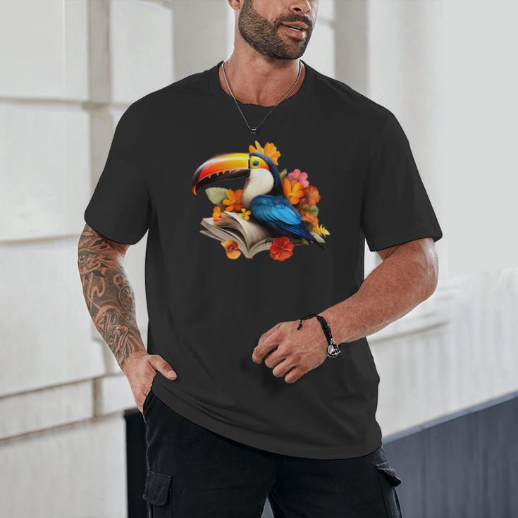 Toucan Reading Book Unisex T-Shirt