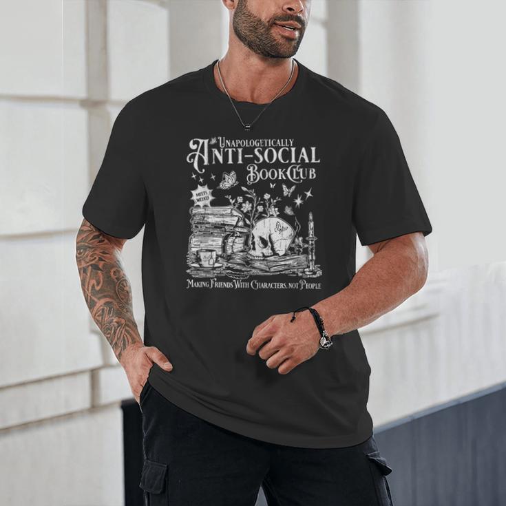 Unapologetically Anti Social Book Club Introvert Reader Unisex T-Shirt Unapologetically Anti Social Book Club Introvert Reader Unisex T-Shirt