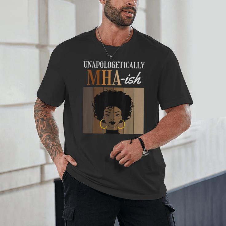 Unapologetically MHA-Ish Student Graduation Afro Unisex T-Shirt