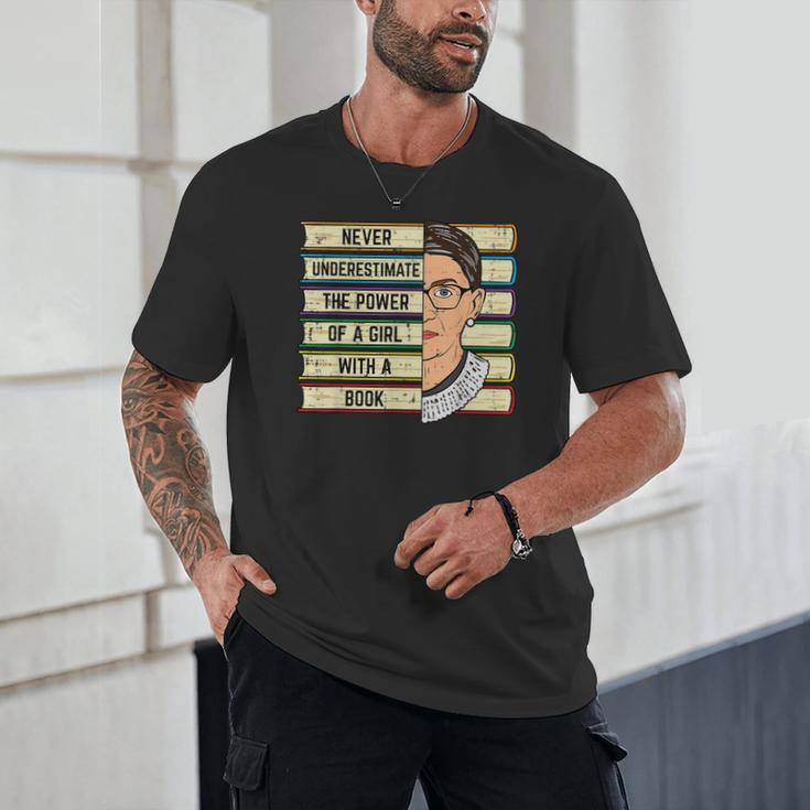 Never Underestimate Girl Read Book Reading Librarian Women Unisex T-Shirt Never Underestimate Girl Read Book Reading Librarian Women Unisex T-Shirt