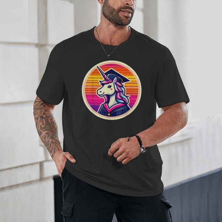 Unicorn University Graduation Graduating School Girl Cute Unisex T-Shirt