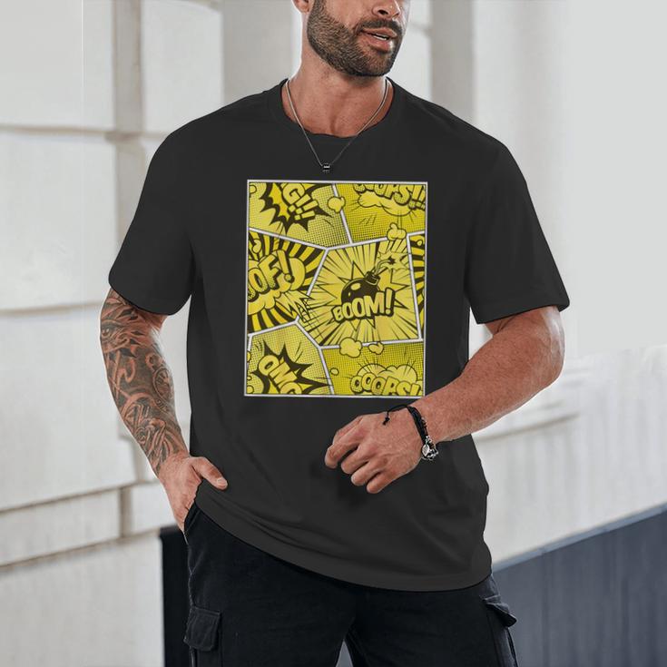 Varsity-Gold Yellow Comic Book University Varsity-Gold Unisex T-Shirt
