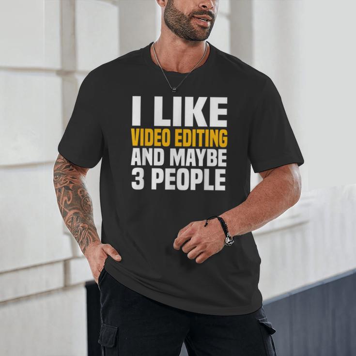 Video Editor Introvert Editing Production Filmmaking Job Unisex T-Shirt Video Editor Introvert Editing Production Filmmaking Job Unisex T-Shirt
