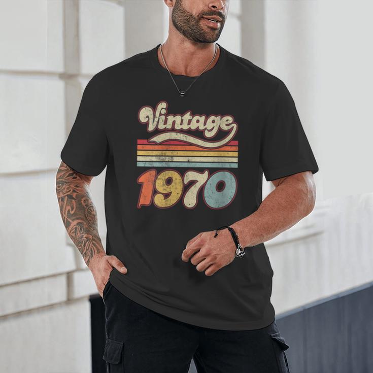 Vintage 1970 Birthday Retro Style 70's Born Nostalgia Outfit Unisex T-Shirt