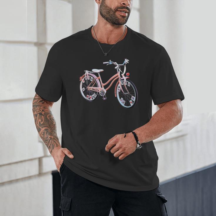 Vintage Bicycle With Playing Cards Nostalgia Unisex T-Shirt Vintage Bicycle With Playing Cards Nostalgia Unisex T-Shirt