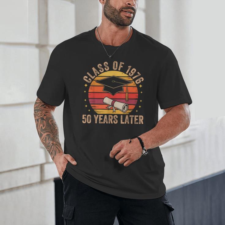 Vintage Class Of 1976 50 Years Later Reunion 50th Graduation Unisex T-Shirt