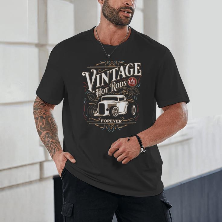 Vintage Hot Rods USA Forever Classic Car Nostalgia Unisex T-Shirt