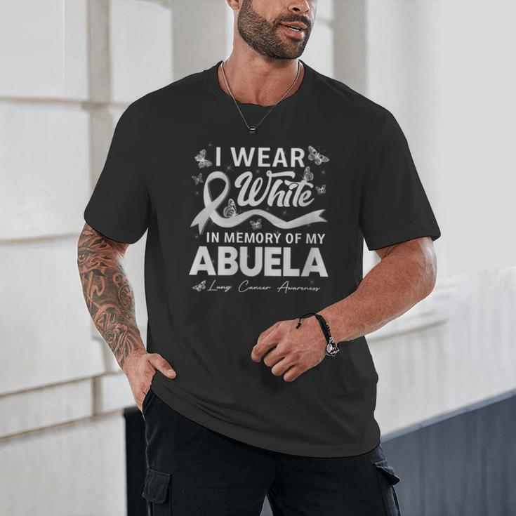 I Wear In Memory Of My Abuela Lung Cancer Unisex T-Shirt I Wear In Memory Of My Abuela Lung Cancer Unisex T-Shirt