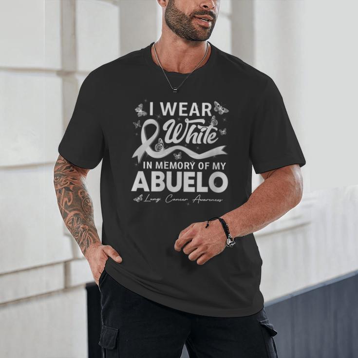 I Wear In Memory Of My Abuelo Lung Cancer Unisex T-Shirt