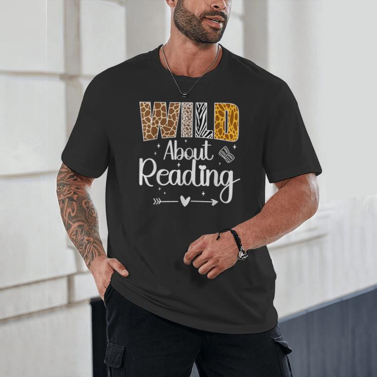 Wild About Reading Book Lover Bookworm Library Day Unisex T-Shirt Wild About Reading Book Lover Bookworm Library Day Unisex T-Shirt