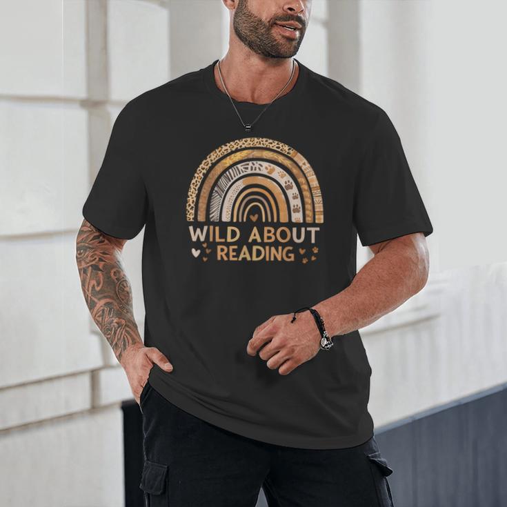 Wild About Reading Books Reader Lover Bookworm Librarian Unisex T-Shirt Wild About Reading Books Reader Lover Bookworm Librarian Unisex T-Shirt