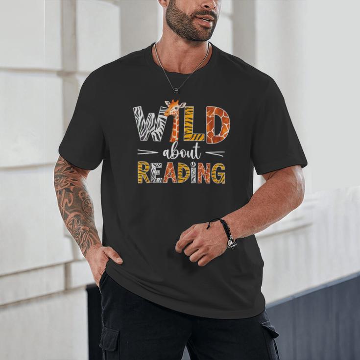 Wild About Reading Books Reader Teachers Kids Librarian Unisex T-Shirt Wild About Reading Books Reader Teachers Kids Librarian Unisex T-Shirt
