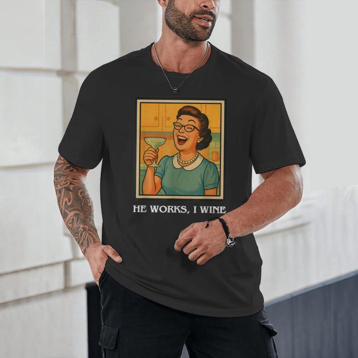 I Wine Housewife Retro Nostalgia Classic 1950s Vintage Humor Unisex T-Shirt I Wine Housewife Retro Nostalgia Classic 1950s Vintage Humor Unisex T-Shirt
