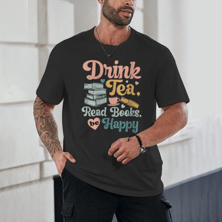 Women's Drink Tea Read Books Nerd Book Reader Book Reading Lover Unisex T-Shirt Women's Drink Tea Read Books Nerd Book Reader Book Reading Lover Unisex T-Shirt