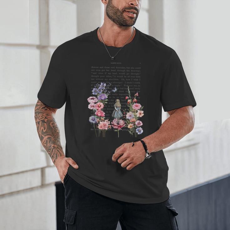 Wonderland Garden & Vintage Textbook Unisex T-Shirt