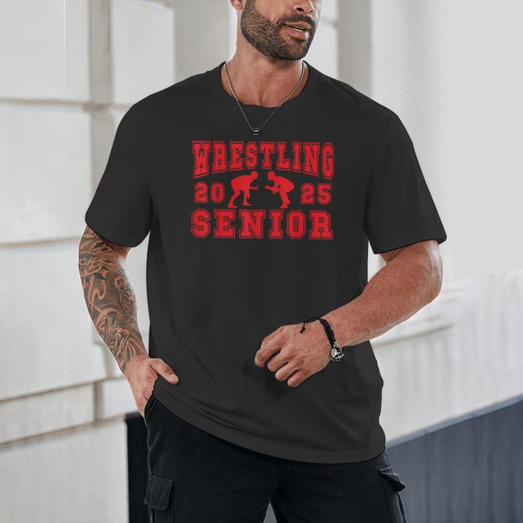 Wrestling Senior Night Wrestling Senior 2025 Graduation 7 Unisex T-Shirt