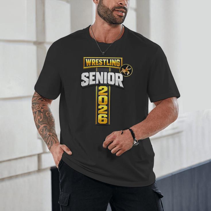 Wrestling Senior Night Senior 2026 Faith Cross Graduation Unisex T-Shirt