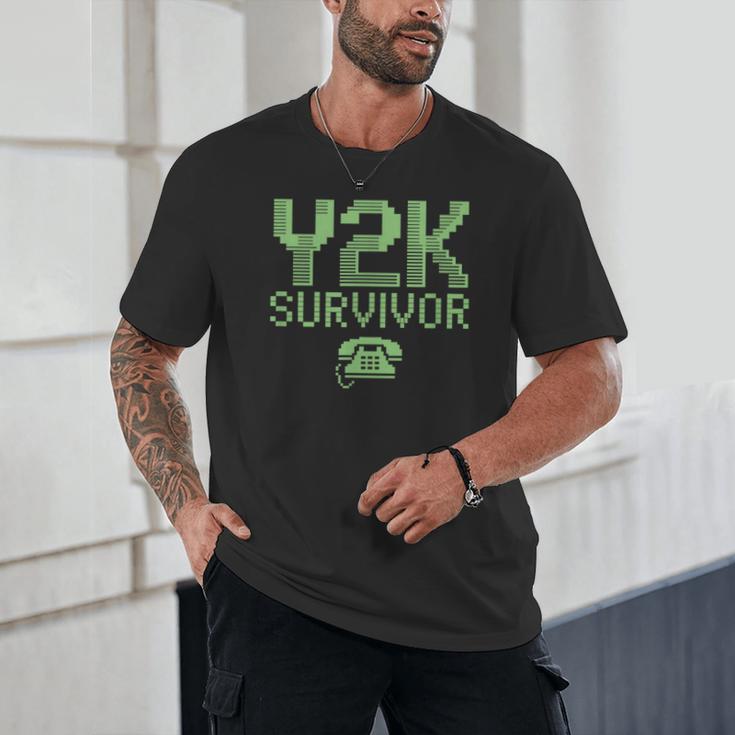 Y2K Survivor 2000s Nostalgia Retro Vintage Nostalgic Unisex T-Shirt Y2K Survivor 2000s Nostalgia Retro Vintage Nostalgic Unisex T-Shirt