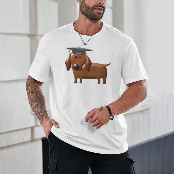 2018 Dog Graduation Shirt Dachshund Graduation For Men Women Kids Unisex T-Shirt