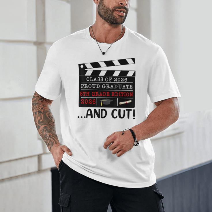 8th Grade Graduation 2026 Graduate Clapperboard Unisex T-Shirt