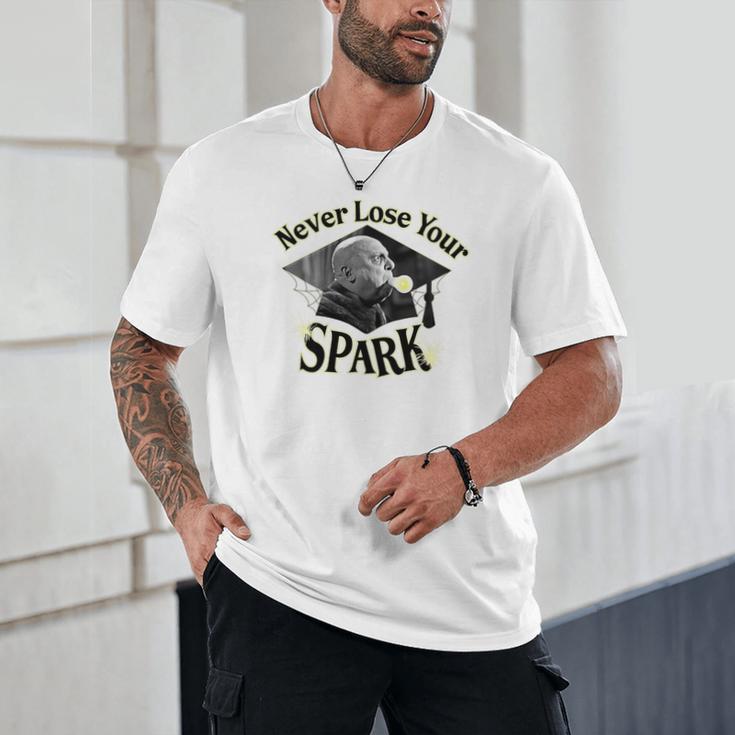 The Addams Family TV Series – Uncle Fester Graduation Spark Premium Unisex T-Shirt