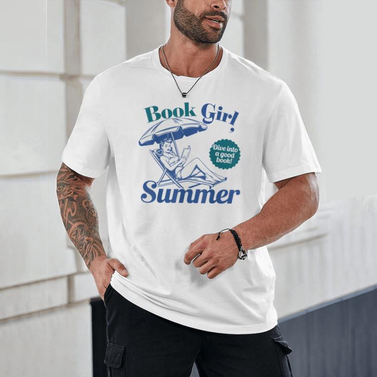 Book Girl Summer Bookish Beach Unisex T-Shirt