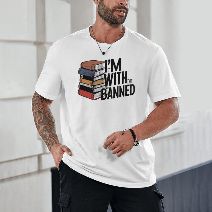 Book Lovers Im With The Banned Books For Reading Librarian Unisex T-Shirt