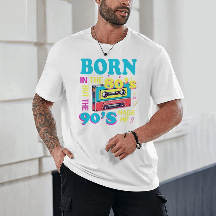 Born In The 80's But 90's Made Me Nostalgia Cassette Tape Premium Tri-Blend Unisex T-Shirt