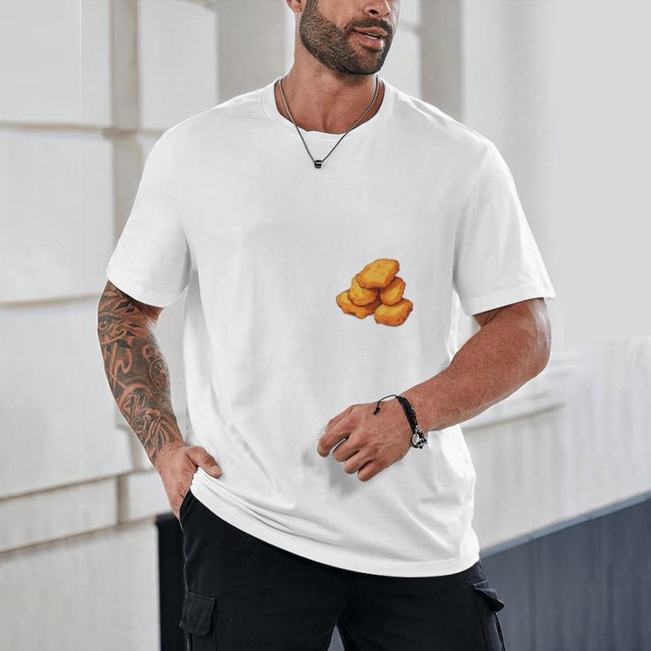 Chicken Nugget Saying Introvert Nuggie Foodie Food Unisex T-Shirt Chicken Nugget Saying Introvert Nuggie Foodie Food Unisex T-Shirt