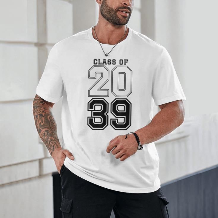 Class Of 2039 Blue Graduation Senior Student Tee Unisex T-Shirt