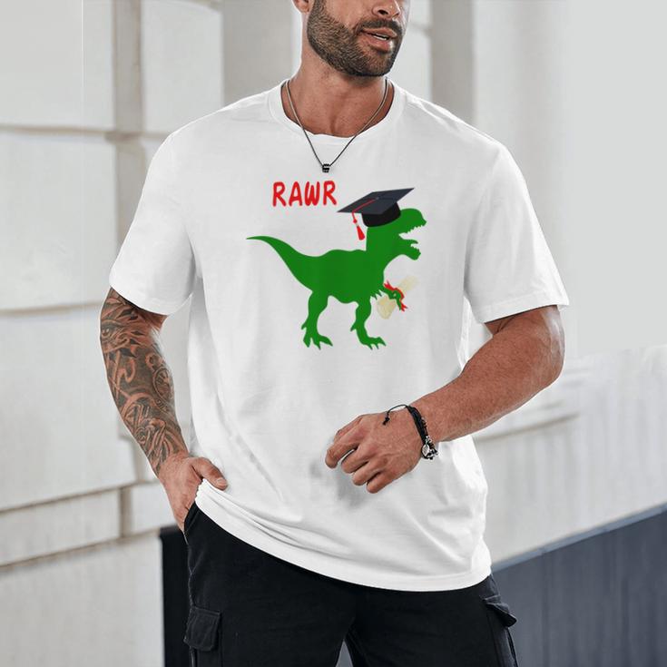 Dinosaur Rawr Diploma Graduate Graduation Unisex T-Shirt