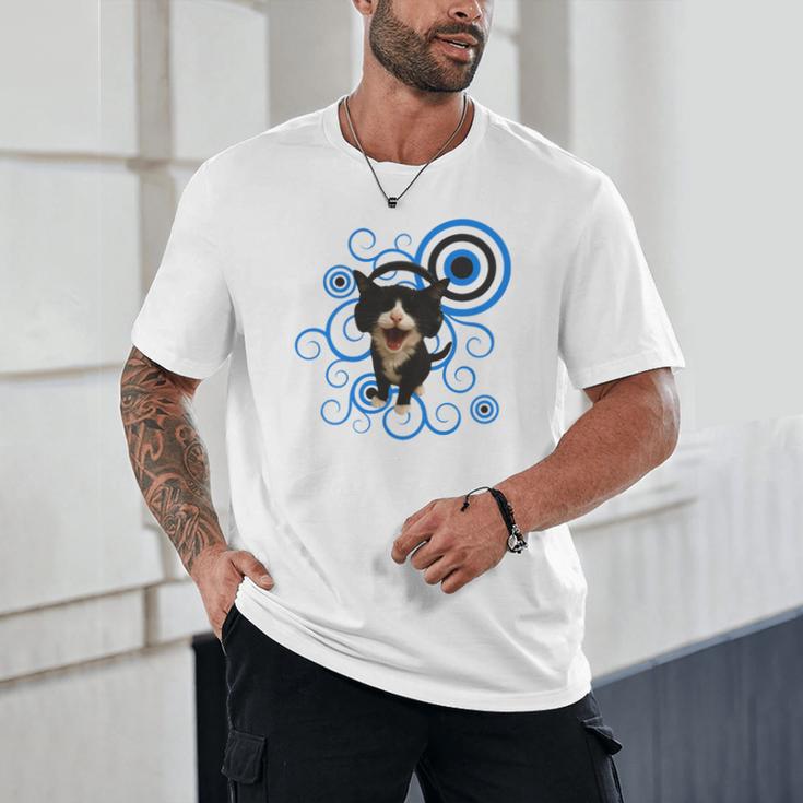 Frutiger Aero Cat Meme Headphone Kitty Cat Lover Unisex T-Shirt Frutiger Aero Cat Meme Headphone Kitty Cat Lover Unisex T-Shirt