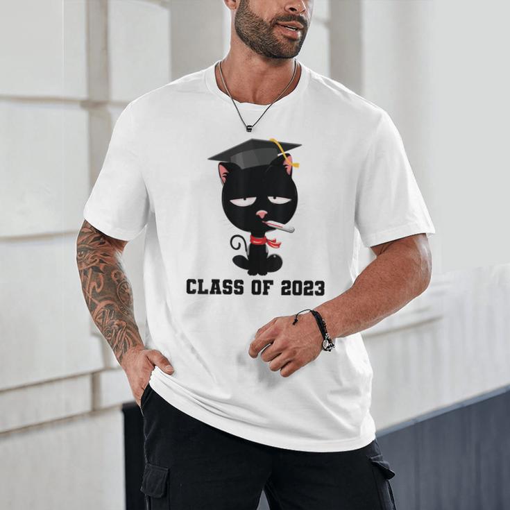 I Graduated Class Of2023 Cat Graduation Unisex T-Shirt