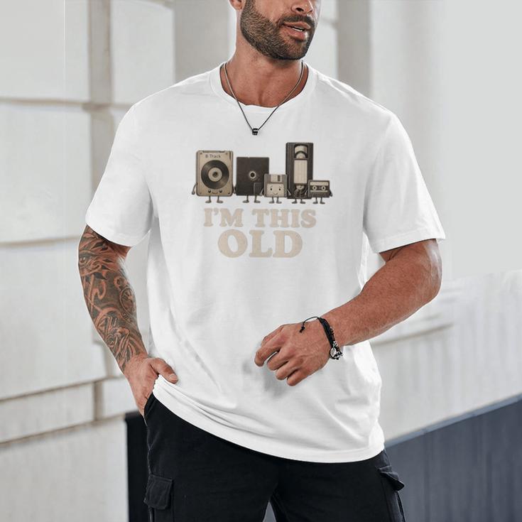 I’m This Old Retro Tech Nostalgia For 70s 80s Premium Tri-Blend Unisex T-Shirt