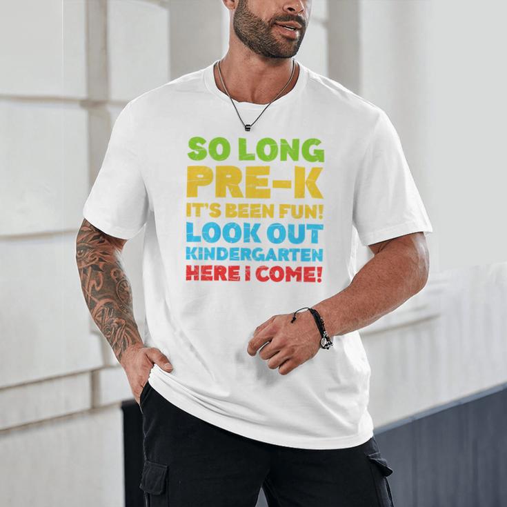 Kids So Long PRE-K It's Been Fun Shirt Boy Girl Graduation Unisex T-Shirt