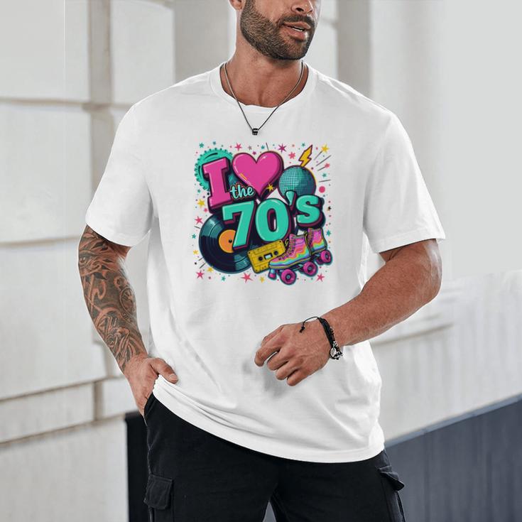 I Love The 70s Retro Cassette Roller Vinyl Disco Nostalgia Unisex T-Shirt I Love The 70s Retro Cassette Roller Vinyl Disco Nostalgia Unisex T-Shirt