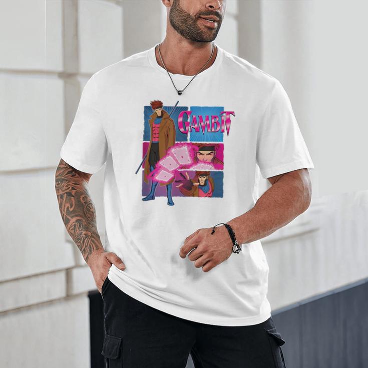 Marvel X-Men '97 Vintage Classic Gambit Comic Book Panels Unisex T-Shirt