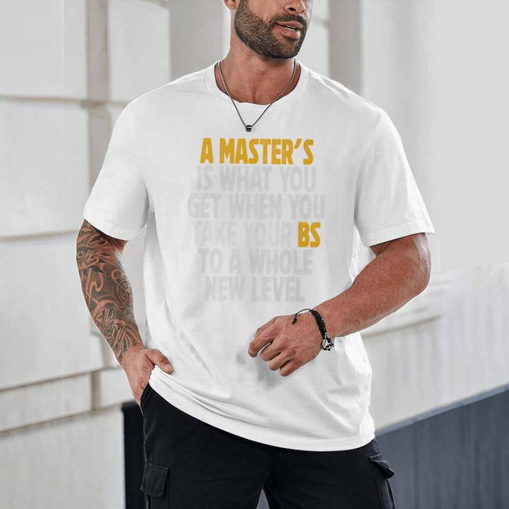 Master Degree When You Take Bs To New Level Graduation Premium Unisex T-Shirt