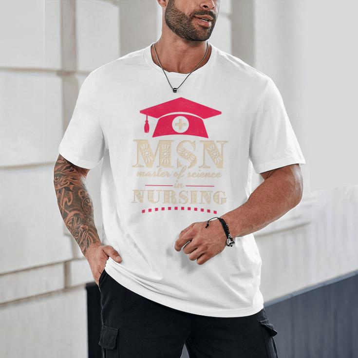 Msn Master Of Science In Nursing College Graduation Premium Tri-Blend Unisex T-Shirt