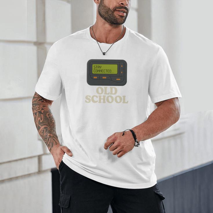 Old School 90s Pager Retro Nostalgia Vintage Tech Gen Unisex T-Shirt Old School 90s Pager Retro Nostalgia Vintage Tech Gen Unisex T-Shirt